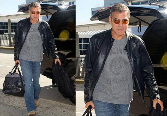 George Clooney Wearing Junk Food Argo