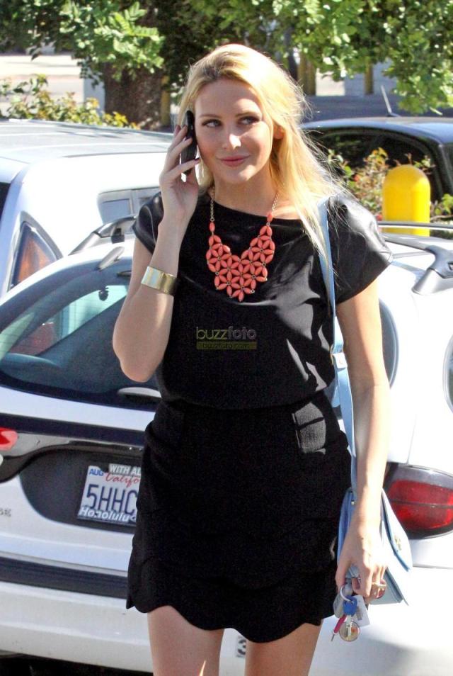 Stephanie Pratt in ILY Couture and t+j Designs