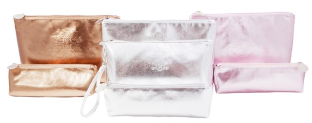metallic cosmetic bag collection 2013