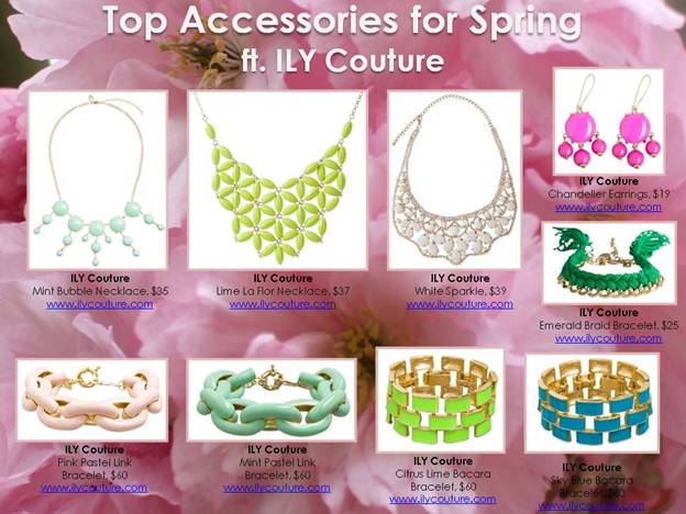 Ily Couture spring jewelry 2013