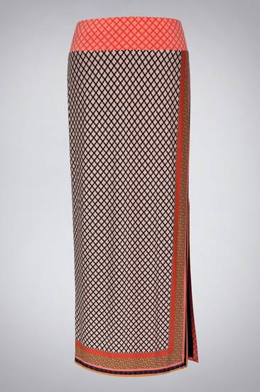 Scarf Print Maxi Skirt